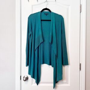 Eileen Fisher Women’s Cotton/Silk Blend Waterfall Cardigan Sweater Size Medium